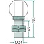 GRANIT Push-on pin with RUBBER STOP, screw-on | 4.4105, GF.30.042, 170387, 2191000