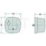 HELLA Breedtelicht reflector C5W wit/helder, 62 x 46 mm Deutz-Fahr | 2PG003057011