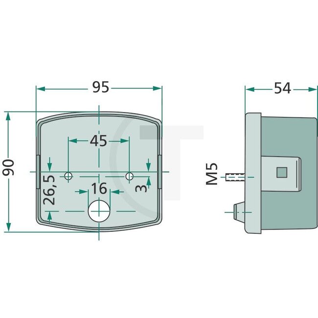 HELLA Rear light Case IH, Deutz-Fahr, Kubota - 04403159, 2SE002776211