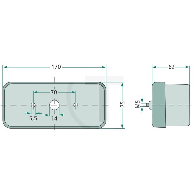 HELLA Rückleuchte Kennzeichenleuchte IHC, Eicher, John Deere, Schlüter, Volvo, Veenhuis, Joskin - 2SE002582071