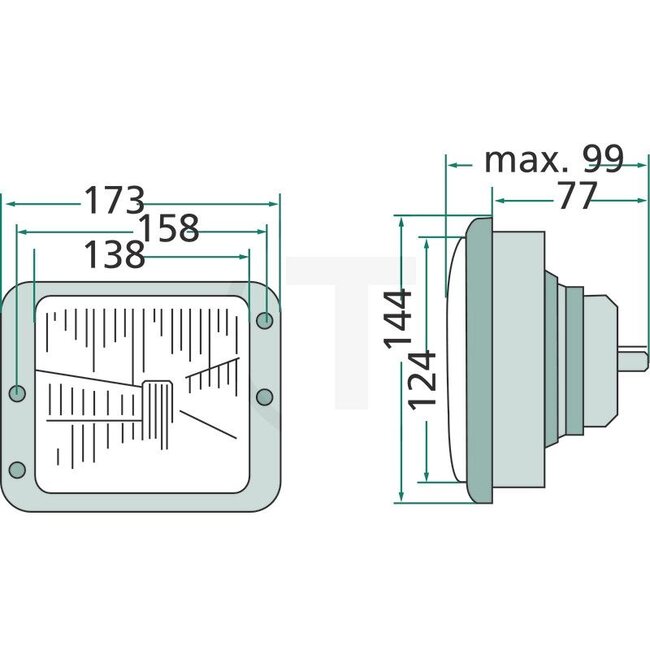 HELLA Phare principal - 4551AA 004109001, 3404170R94, 3140022R91, X830160037000, X830160040000, 1AA004109001