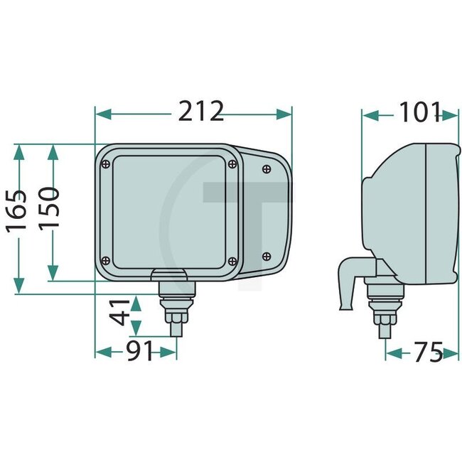 HELLA Hauptscheinwerfer rechts - mit Blinkleuchte - Nennspannung: 12 V, Einbauort: rechts - 10443