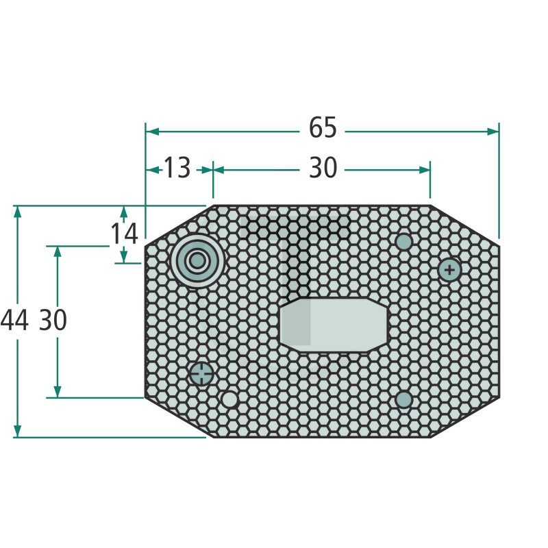 ASPÖCK Achterlicht Flexipoint I wit 44 x 65 x 28 mm, 12 V, zonder kabel | 402602001, foto 2 van 2