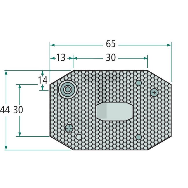ASPÖCK Rücklicht Flexipunt I rot, 44 x 65 x 28 mm, 12 V | 402595001