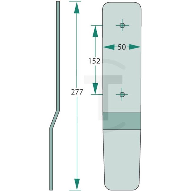 GRANIT Holder 277 x 50 mm | 170391, 4055, 50.921.00
