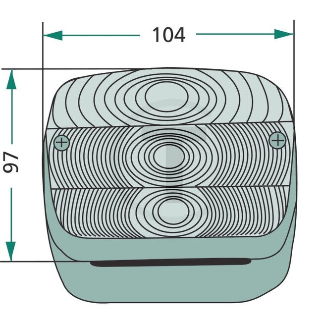 GRANIT Magnetleuchtensatz - Lichtfunktion: Schluss-, Brems-, Blinklicht + links: Kennzeichenbel - FP.21.976, 43818-SAP, 20.30.19