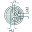 ERICH JAEGER Plug 3-pin plastic 12/24 V, 2 x 25 A + 1 x 6 A | 251100ER, 1028168
