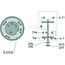 GRANIT Druckknopfschalter Arbeitsscheinwerfer 12 / 24 V, Knopf gelb, 4 Flachstecker | 01177876, 1177876, 11130170AX