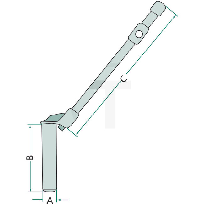 GRANIT Hitch pin Ø 31 mm - 150 mm - 630 mm