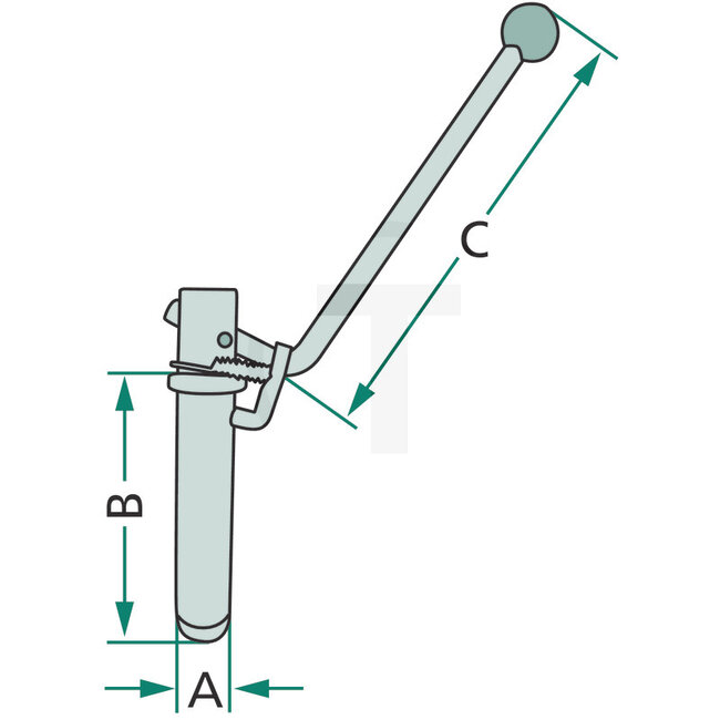 GRANIT Coupling pin tilt lock Ø 31 mm, 145 mm, 630 mm | 13114