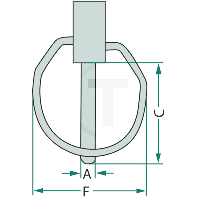 GRANIT Linch pin Cat. 2 11 mm x 52/58 mm - 200232450