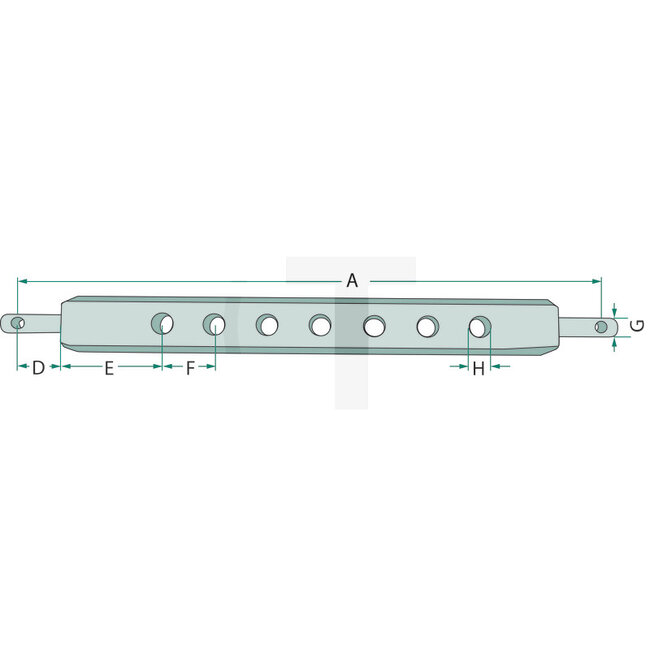 Gatenbalk 861 mm Cat. 2