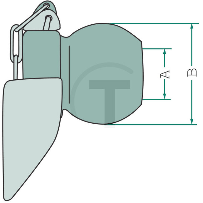 GRANIT Guide cone galvanised Cat. 3 | Ø 37 mm / Ø 64 mm