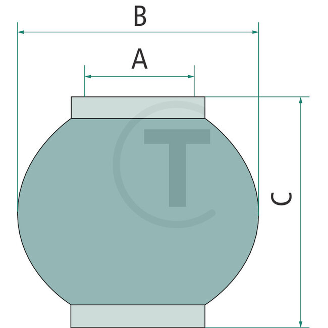 GRANIT Topstangkogel cat. 1 - Ø19 mm - 38 x 44 mm