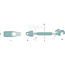 GRANIT Top link tail hook/clevis joint | cat. 3/2 | 360 mm | M36 x 3 | 600 / 920 mm
