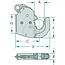 GRANIT Lower link hook Cat. 1 | up to 40 kW / 54 hp - AN130T0100, 80001814, 080001814