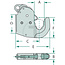 CBM Lower link hook Cat. 1 | up to 50 kW / 68 hp - AN130T0100, 80001814, 080001814