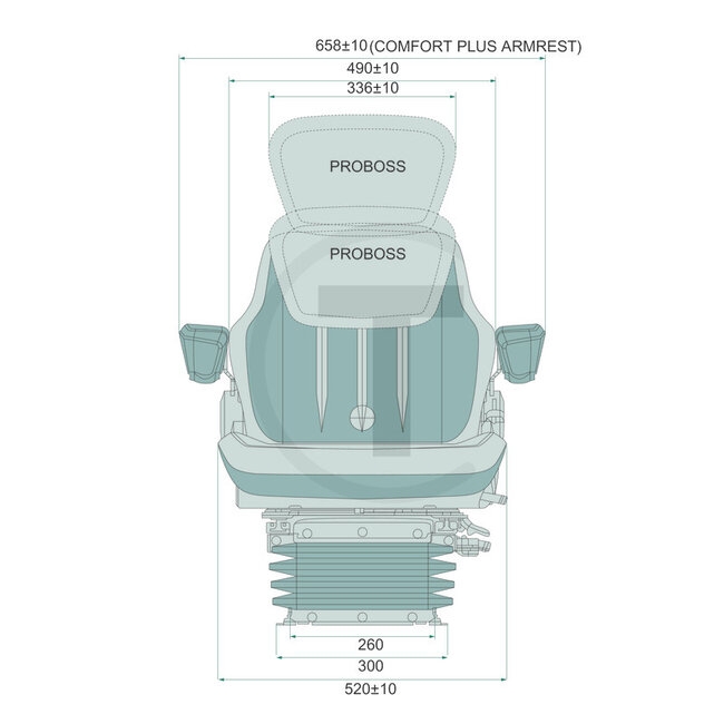 PROBOSS Seat AS3520 air suspension - AS3510