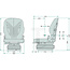 GRAMMER Trekkerstoel luchtgeveerd Compacto Comfort S - stof
