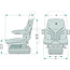 GRAMMER Traktorsitz luftgefedert Maximo Comfort Plus MSG 95A/731
