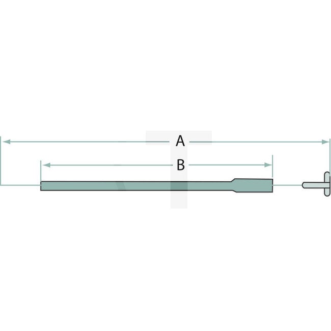 Stop cable 2015 / 2250 mm Valtra-Valmet 205-905, 6000-8750 | V32095900, V70017100