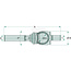 GRANIT Axial joint 137 mm - Ø 52 mm - M20 x 1.5 / M18 x 1.5 - 6000103045