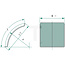 GRANIT Mudguard plastic 1315 x 420 mm, radius 720 mm, edge height 50 mm | E2900, E3000, 134623187, 82001946, 82007665, 82012403, 82020500, 87582091, 87616388