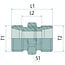 GRANIT Schraubkupplung X-GV 08 L, M14 x 1,5 / M14 x 1,5 | 103505.1