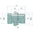 GRANIT Screw coupling X-GEM 8 L 12 WD, M14 x 1,5 / M12 x 1,5 | 100605.1