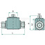 PISTER Ball excavator BKR-2 G 3/8", DN 8, 500 bar, 69 x 26 x 43,5 mm | BKR-2G3/8"