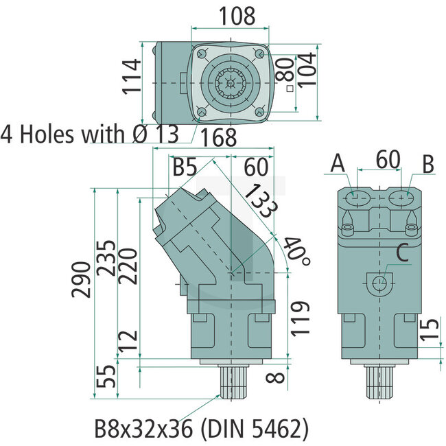 GRANIT Kolbenpumpe 110 - 7 - DIN