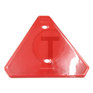 GRANIT Reflector driehoekig, rood - Kleur: rood, Breedte: 160 mm, Hoogte: 140 mm, Materiaaldikte: 6 mm