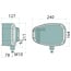 ABL Scheinwerfer 3830 rechts 12 / 24 V, LED, 240 x 164 x 127 mm | A0831A719300