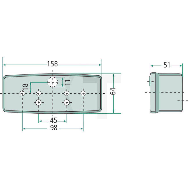 HELLA Achterlicht rechts Deutz-Fahr, Eicher, John-Deere, Manitou, Massey Ferguson - 154064012, 2SE997111021