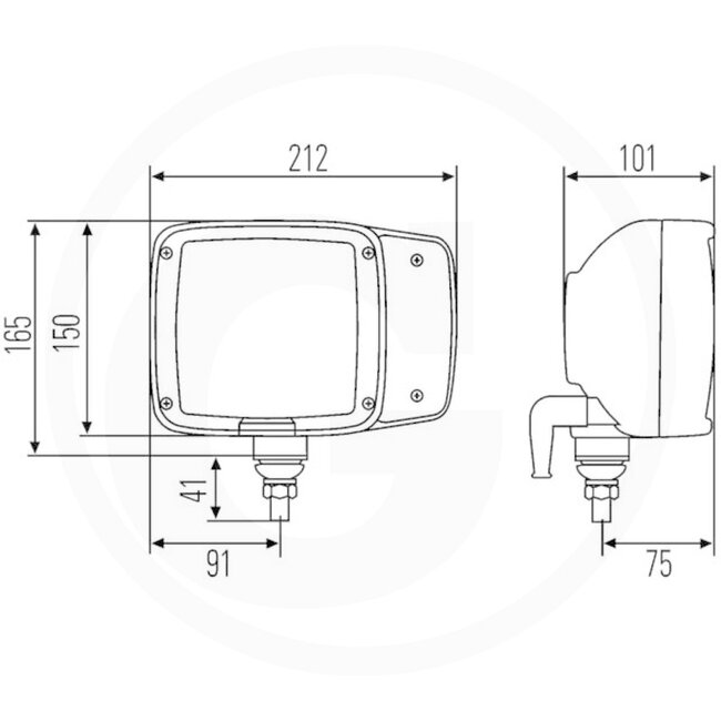 HELLA Headlight left with indicator light 12 V, H3 / H7, attachment | 1SA996120011