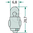 GRANIT Kogellamp J2W 12 V, 2 W, sokkel BA7s - 10 stuks | 17051GRNCP