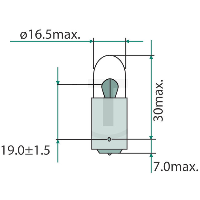 GRANIT Ball lamp R5W 12V / 5W - 10 pcs - Voltage: 12 V, Power: 5 watts, Socket: BA15s - 11171GRNCP