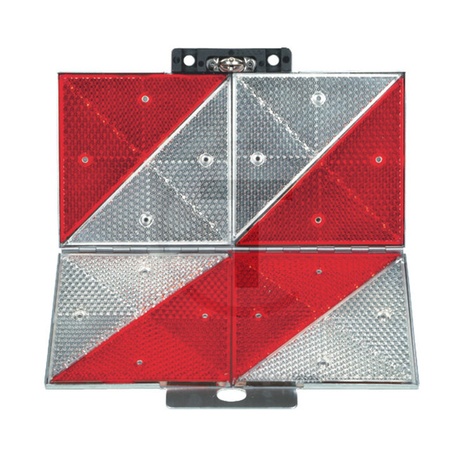 GRANIT Warning sign Folding - Version: Pointing left Prismatic reflectors Folds horizontally K 33623
