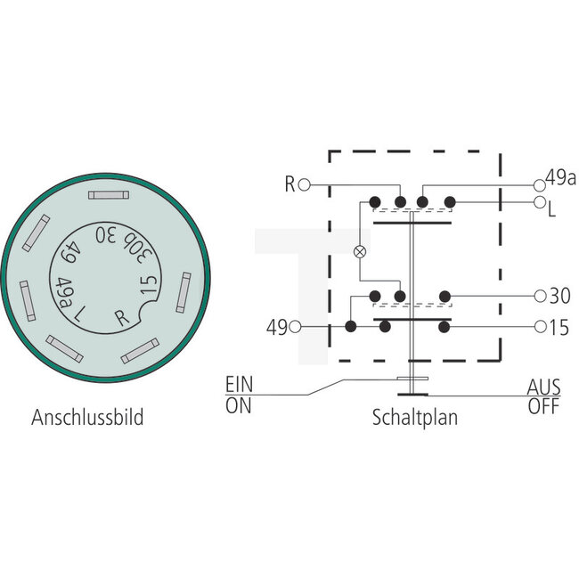 GRANIT Push button switch Hazard warning lights - 2.7659.110.0, 0.008.0540.4/20, 0.009.9973.4/80, 0.010.0210.4/60, 0.013.7693.4/20, 7700004827, 44556, 11105010XX