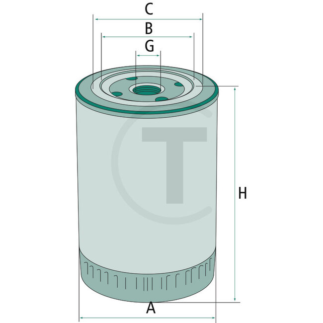 GRANIT Motorölfilter W67/1, LF3692, Ø 66 mm, Höhe 65 mm, M20 x 1,5 - 1585332430, 1585399170, HH15032430