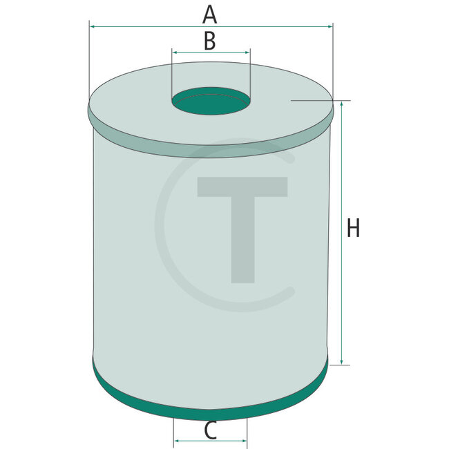 GRANIT Engine oil filt to fit as H820/3x & LF596 - SO596, H820/3X, S0596, LF0059600