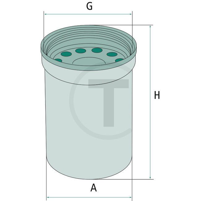 GRANIT Engine oil filter W1022, LF16243 | RE504836