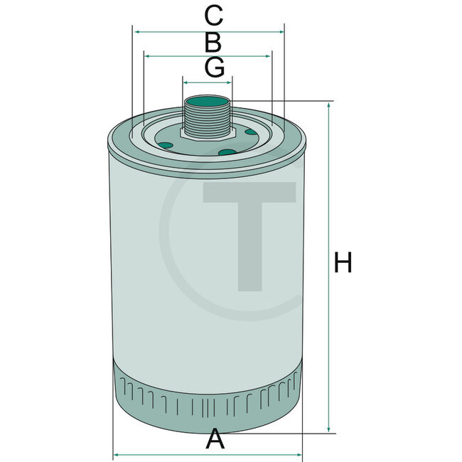 GRANIT Hydrauliek- / transmissieoliefilter W1428, HF7541 | 3581032M2