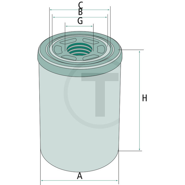 GRANIT Hydraulikölfilter für HF6553 & WH980/3 - 81863799
