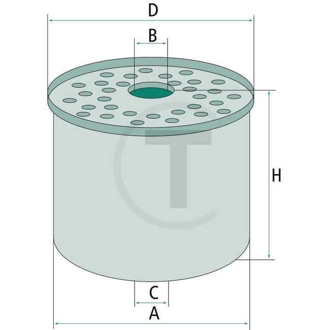 GRANIT Kraftstofffilter Ø 84 mm, Innen-Ø 19 mm | 3405419M1
