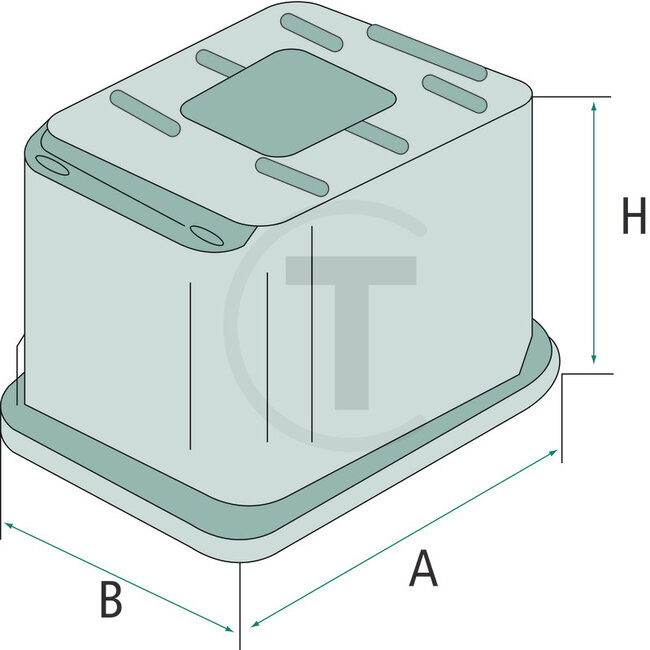 GRANIT Fuel filter Ø 126 mm, inner-Ø 94 mm | AR50041