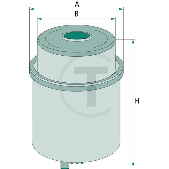 GRANIT Fuel filter Ø 83 mm, height 136 mm, inner-Ø 69 mm | RE62418