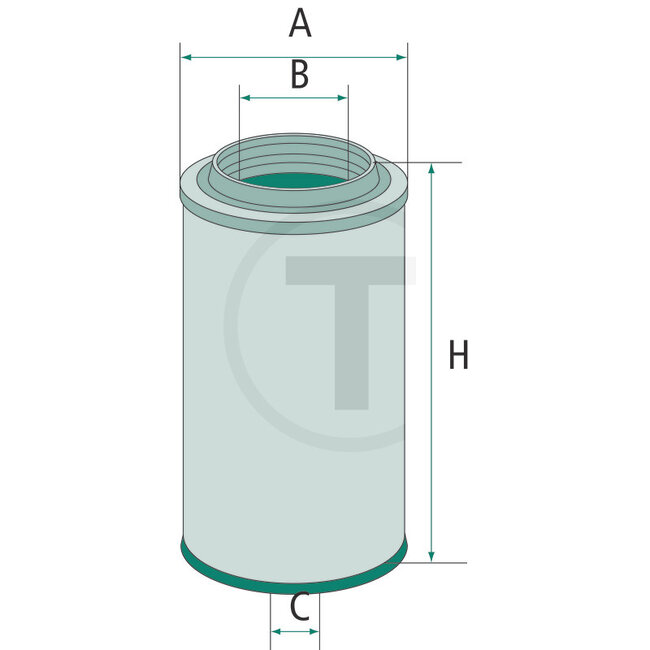 GRANIT Luftfilter für C15165/3 & AF4135 - 411.85.19.0010, 2165039, F178200090010, 3146576R1, 141185190010