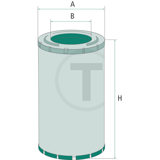 GRANIT Air filter C17337/2, AF25557, Ø 160 x 350 mm, main filter | AT171853, AT262566, KV16429, RT6005011111, 5970026112