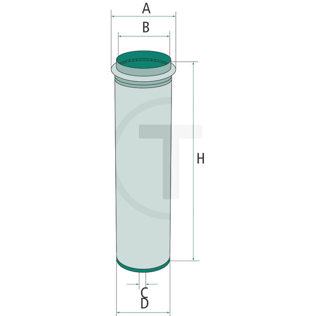 GRANIT Safety cartridge secondary air filter CF 600, AF 4521 - 3148080R1